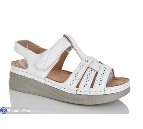 Босоніжки жіночі на літо (8 пар р.37-42) білий  "ZORINA"