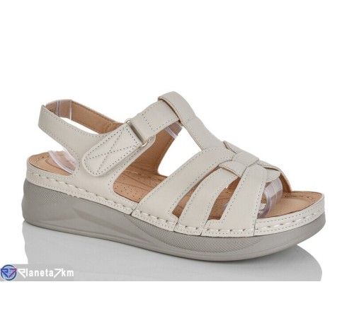 Босоніжки жіночі на літо (8 пар р.37-42) бежевий  "ZORINA"