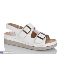 Босоніжки жіночі на літо (8 пар р.37-42) білий  "ZORINA"