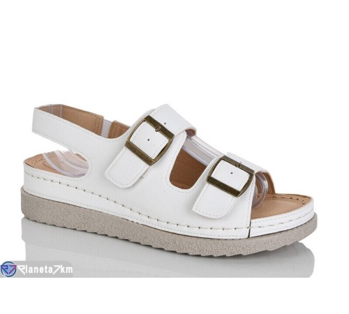 Босоніжки жіночі на літо (8 пар р.37-42) білий  "ZORINA"