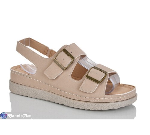 Босоніжки жіночі на літо (8 пар р.37-42) бежевий  "ZORINA"