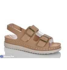 Босоніжки жіночі на літо (8 пар р.37-42) коричневий  "ZORINA"