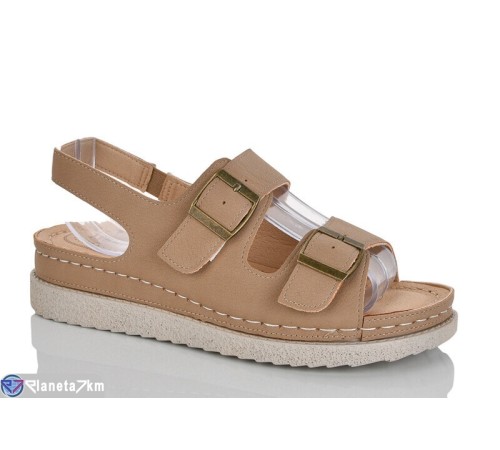 Босоніжки жіночі на літо (8 пар р.37-42) коричневий  "ZORINA"