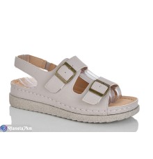 Босоніжки жіночі на літо (8 пар р.37-42) сірий  "ZORINA"