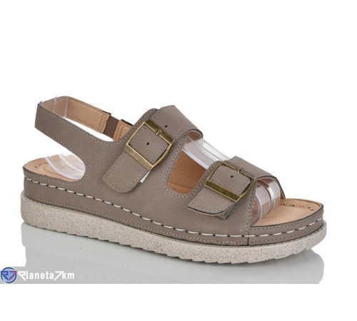 Босоніжки жіночі на літо (8 пар р.37-42) коричневий  "ZORINA"