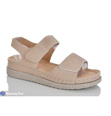 Босоніжки жіночі на літо (8 пар р.37-42) бежевий  "ZORINA"