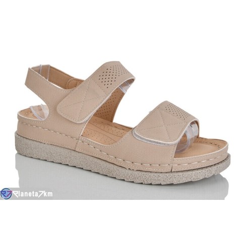 Босоніжки жіночі на літо (8 пар р.37-42) бежевий  "ZORINA"