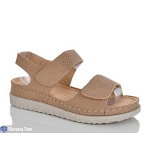 Босоніжки жіночі на літо (8 пар р.37-42) коричневий  "ZORINA"