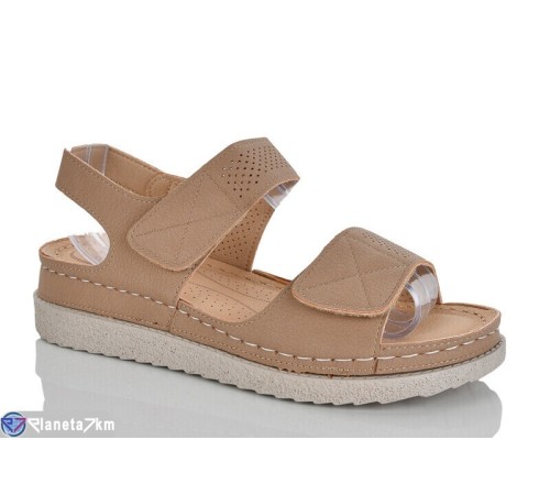 Босоніжки жіночі на літо (8 пар р.37-42) коричневий  "ZORINA"