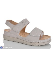 Босоніжки жіночі на літо (8 пар р.37-42) сірий  "ZORINA"