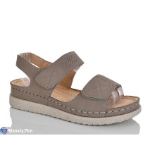 Босоніжки жіночі на літо (8 пар р.37-42) коричневий  "ZORINA"