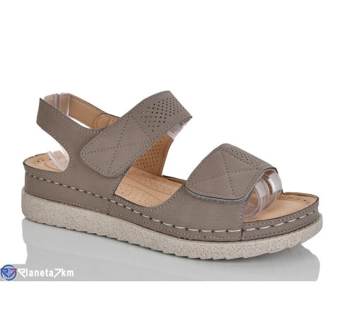 Босоніжки жіночі на літо (8 пар р.37-42) коричневий  "ZORINA"