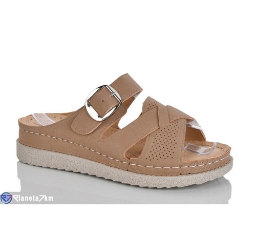 Шлепки жіночі на літо (8 пар р.37-42) коричневий  "ZORINA"