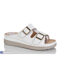 Шлепки жіночі на літо (8 пар р.37-42) білий  "ZORINA"