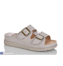 Шлепки жіночі на літо (8 пар р.37-42) сірий  "ZORINA"