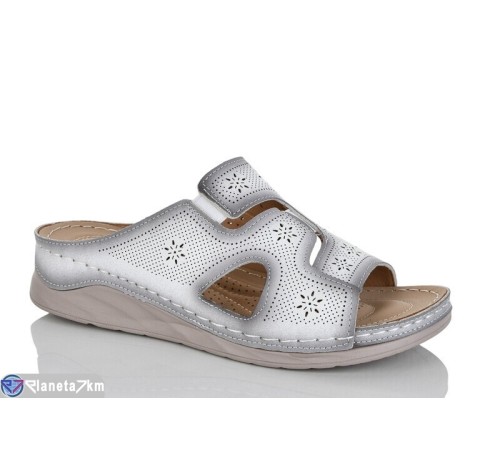 Шлепки жіночі на літо (8 пар р.37-42) білий  "ZORINA"