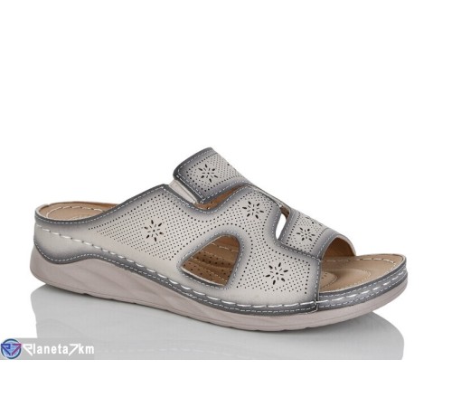 Шлепки жіночі на літо (8 пар р.37-42) бежевий  "ZORINA"