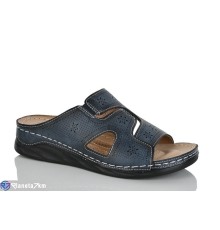 Шлепки жіночі на літо (8 пар р.37-42) синій  "ZORINA"