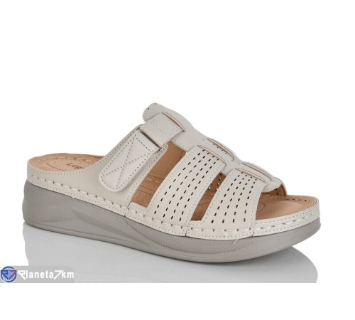 Шлепки жіночі на літо (8 пар р.37-42) бежевий  "ZORINA"