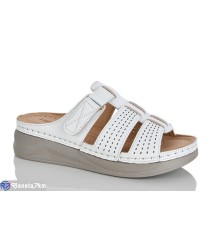 Шлепки жіночі на літо (8 пар р.37-42) білий  "ZORINA"