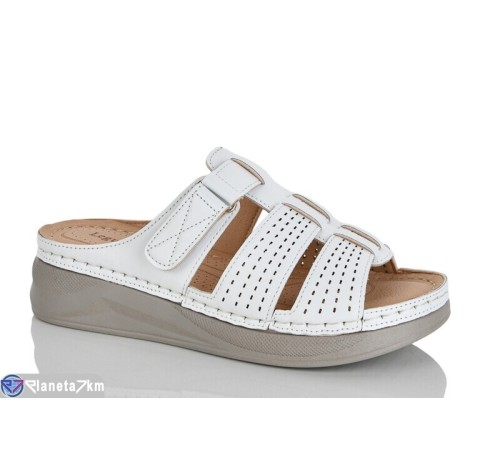 Шлепки жіночі на літо (8 пар р.37-42) білий  "ZORINA"