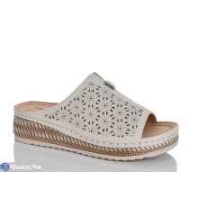 Шлепки жіночі на літо (8 пар р.37-42) бежевий  "ZORINA"