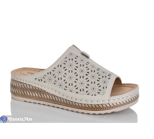 Шлепки жіночі на літо (8 пар р.37-42) бежевий  "ZORINA"