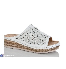 Шлепки жіночі на літо (8 пар р.37-42) білий  "ZORINA"