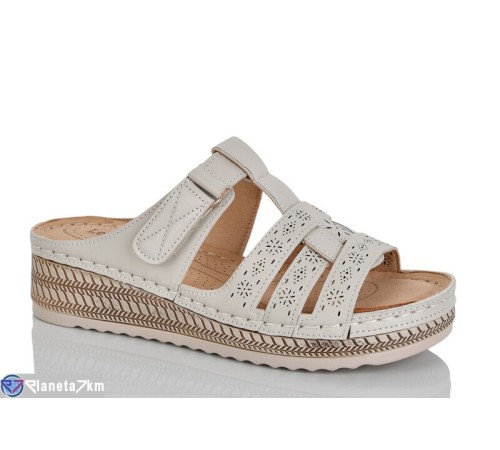 Шлепки жіночі на літо (8 пар р.37-42) бежевий  "ZORINA"