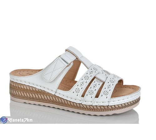 Шлепки жіночі на літо (8 пар р.37-42) білий  "ZORINA"