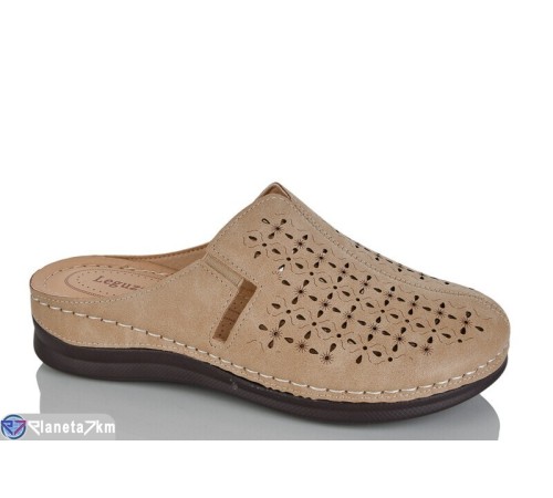 Шлепки жіночі на літо (8 пар р.40-43) коричневий  "ZORINA"