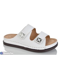 Шлепки жіночі на літо (8 пар р.37-42) білий  "ZORINA"