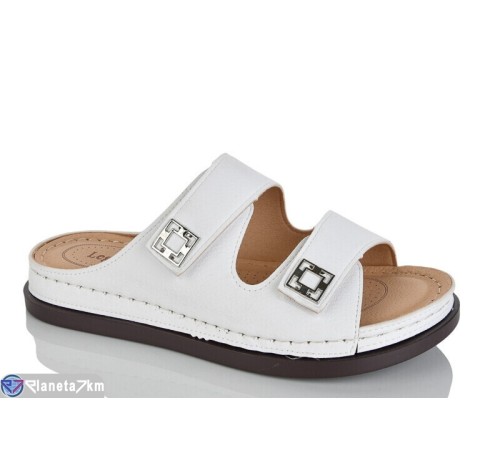 Шлепки жіночі на літо (8 пар р.37-42) білий  "ZORINA"