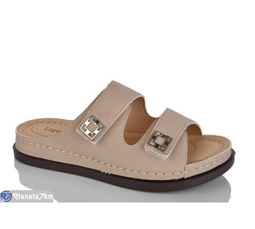 Шлепки жіночі на літо (8 пар р.37-42) бежевий  "ZORINA"