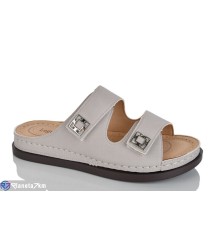 Шлепки жіночі на літо (8 пар р.37-42) сірий  "ZORINA"