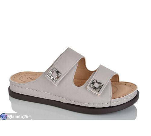 Шлепки жіночі на літо (8 пар р.37-42) сірий  "ZORINA"