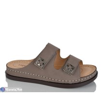 Шлепки жіночі на літо (8 пар р.37-42) коричневий  "ZORINA"