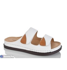 Шлепки жіночі на літо (8 пар р.37-42) білий  "ZORINA"