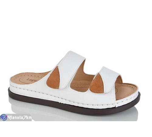 Шлепки жіночі на літо (8 пар р.37-42) білий  "ZORINA"