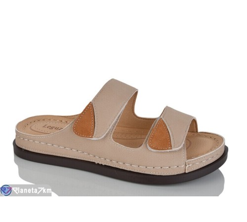 Шлепки жіночі на літо (8 пар р.37-42) бежевий  "ZORINA"