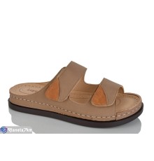 Шлепки жіночі на літо (8 пар р.37-42) коричневий  "ZORINA"