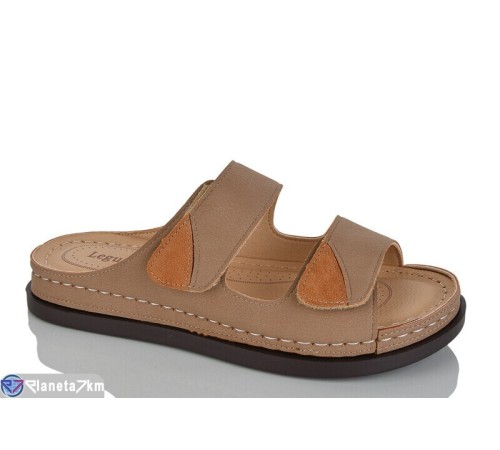 Шлепки жіночі на літо (8 пар р.37-42) коричневий  "ZORINA"