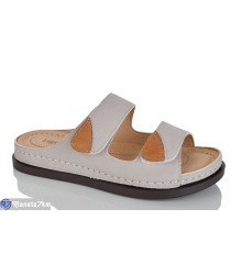 Шлепки жіночі на літо (8 пар р.37-42) сірий  "ZORINA"