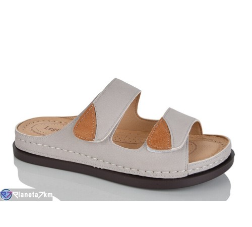 Шлепки жіночі на літо (8 пар р.37-42) сірий  "ZORINA"