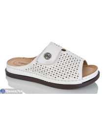 Шлепки жіночі на літо (8 пар р.37-42) білий  "ZORINA"