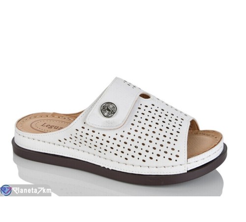 Шлепки жіночі на літо (8 пар р.37-42) білий  "ZORINA"