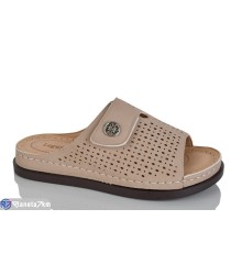 Шлепки жіночі на літо (8 пар р.37-42) бежевий  "ZORINA"