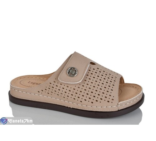 Шлепки жіночі на літо (8 пар р.37-42) бежевий  "ZORINA"