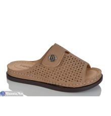 Шлепки жіночі на літо (8 пар р.37-42) коричневий  "ZORINA"