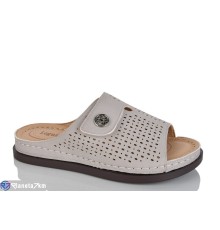 Шлепки жіночі на літо (8 пар р.37-42) сірий  "ZORINA"